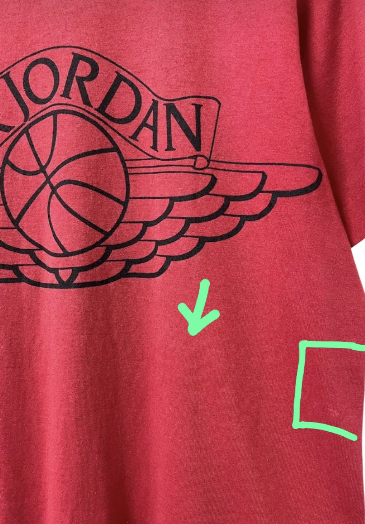 Vintage VINTAGE 80s NIKE AIR JORDAN WINGS BLUE TAG LOGO TSHIRT Size US M / EU 48-50 / 2 - 7 Thumbnail