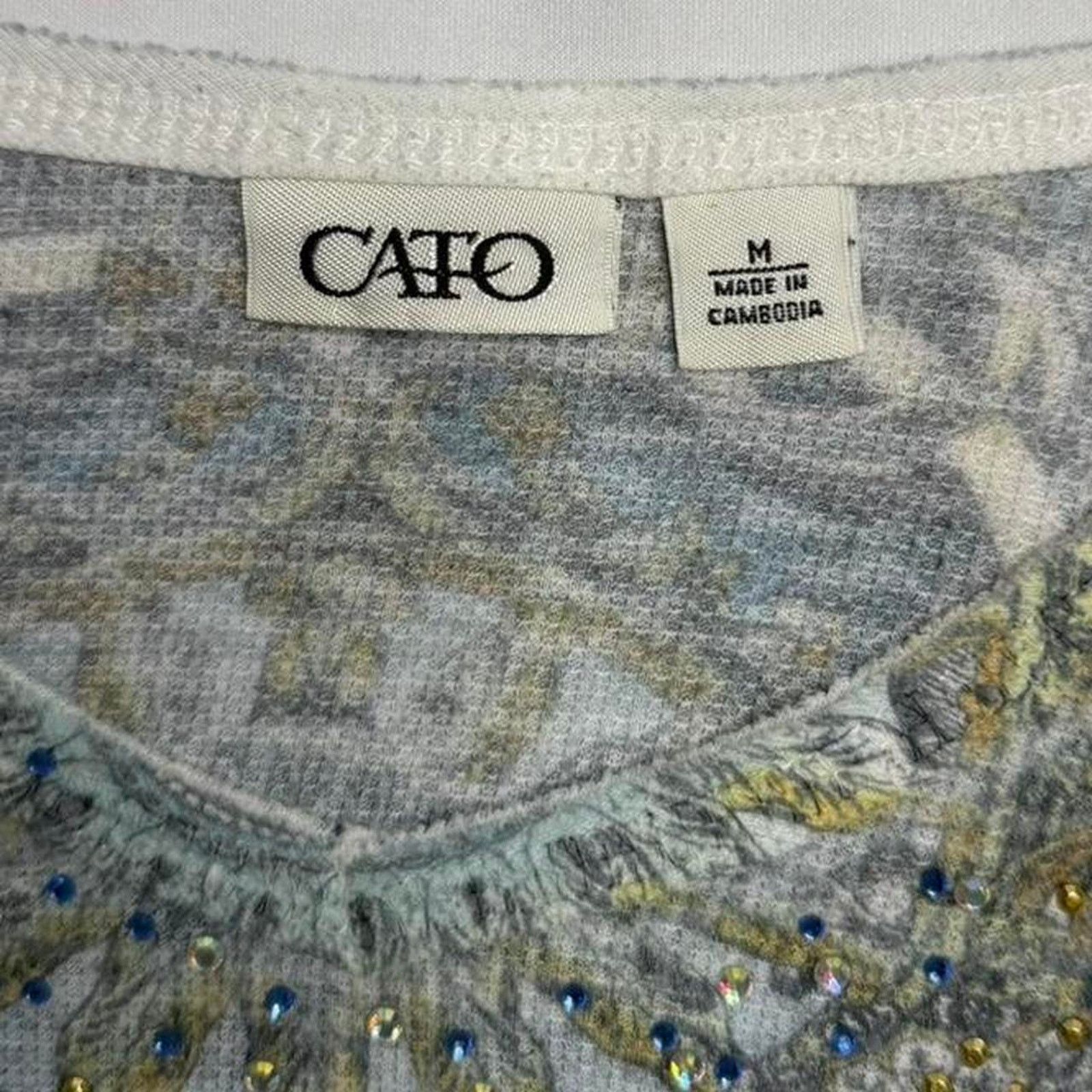 Other Cato Vintage Grunge Unique Mcbling 2000s long sleeve size M Size M / US 6-8 / IT 42-44 - 7 Thumbnail