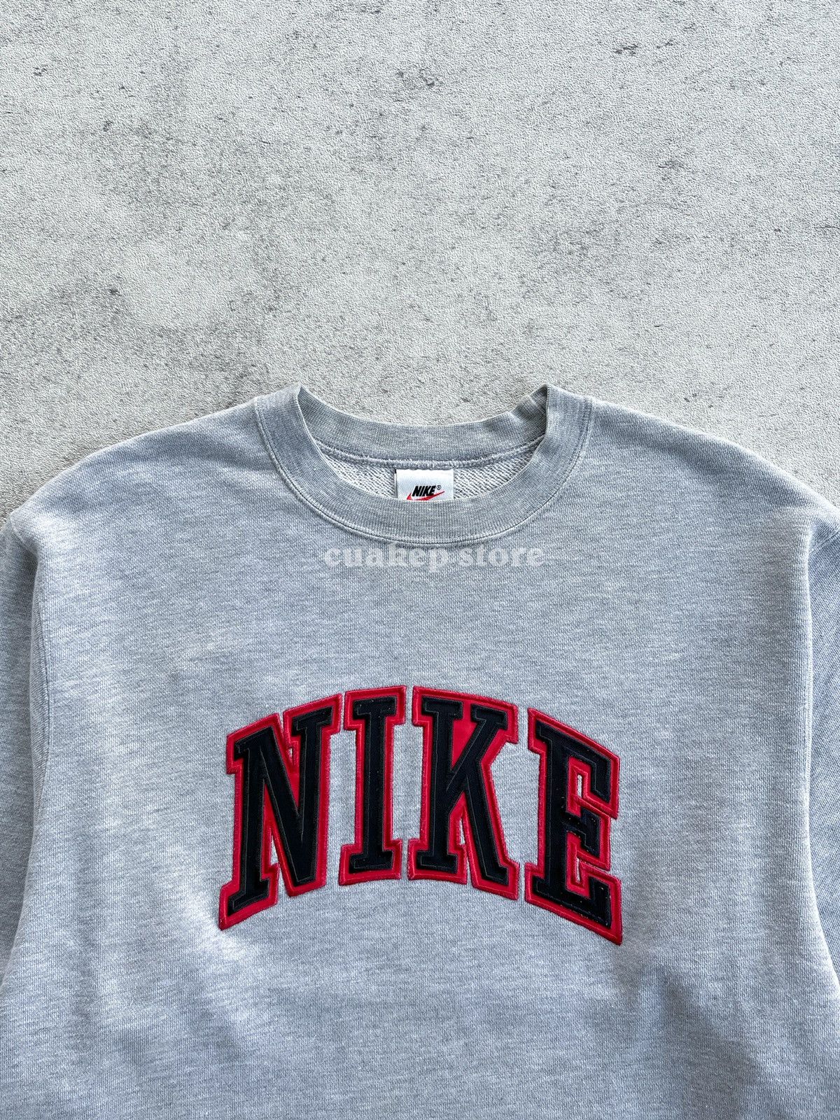 Nike NIKE Spellout x Big Swoosh Vintage 90’s Sweatshirt Size US M / EU 48-50 / 2 - 6 Thumbnail