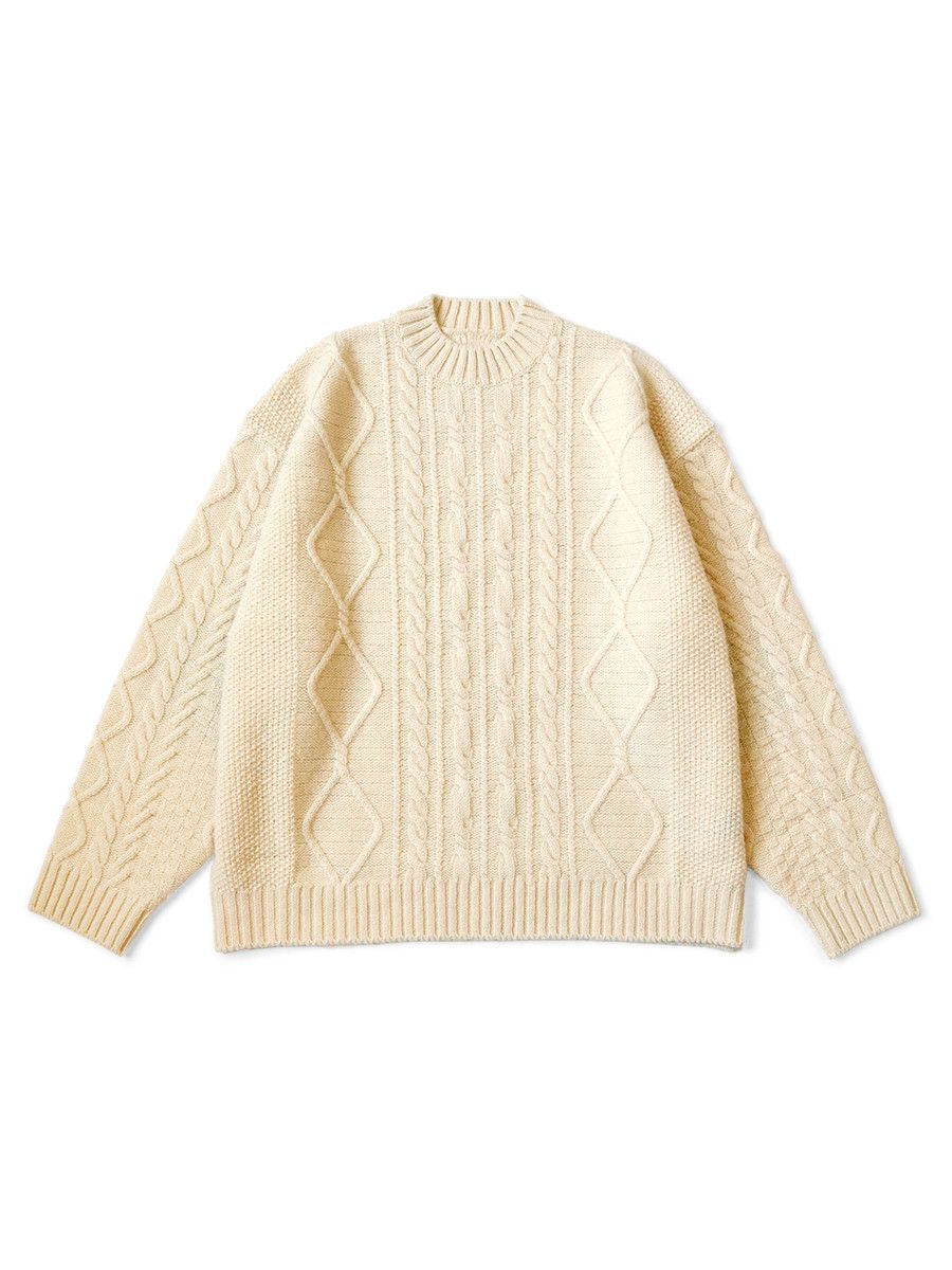 Kapital Kapital 5G Wool Cable Knit PROFILE RAINBOWY Patch Sweater Size US L / EU 52-54 / 3 - 2 Thumbnail