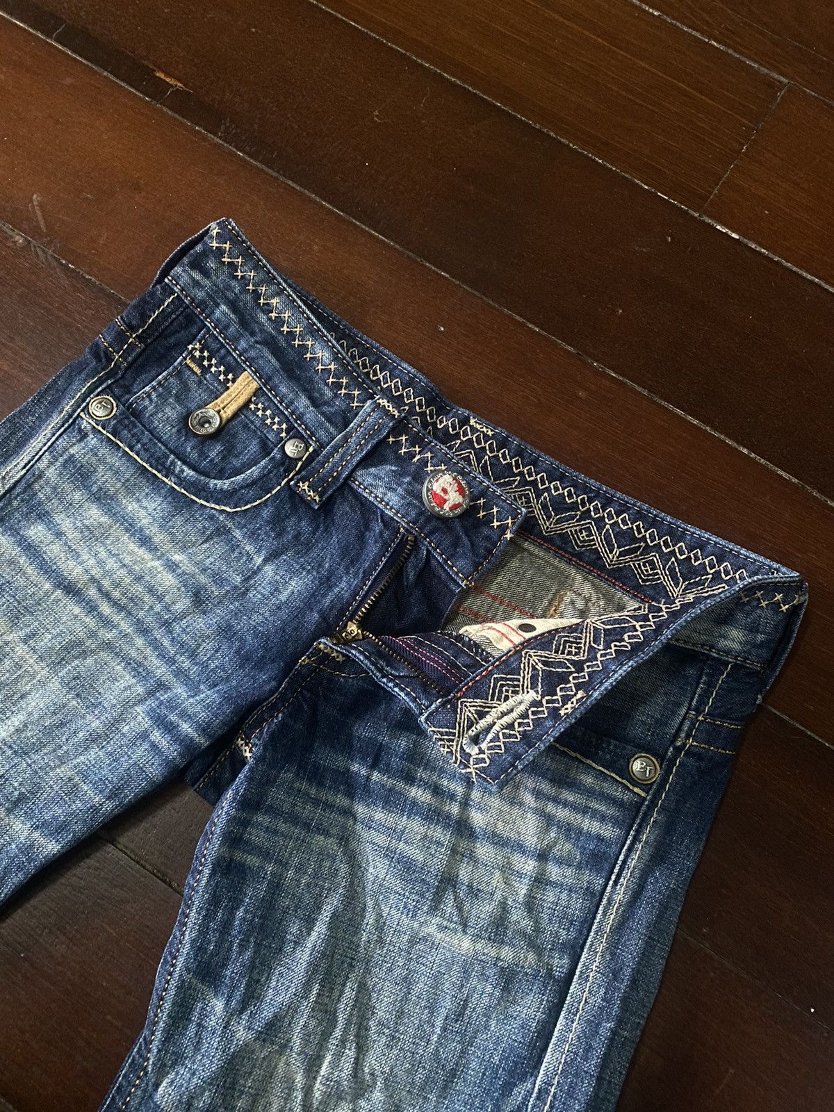 Designer × Edwin FIRE 🔥 EDWIN BLUE TRIP WIDE LEG BOOT CUT Size 30" / US 8 / IT 44 - 8 Thumbnail