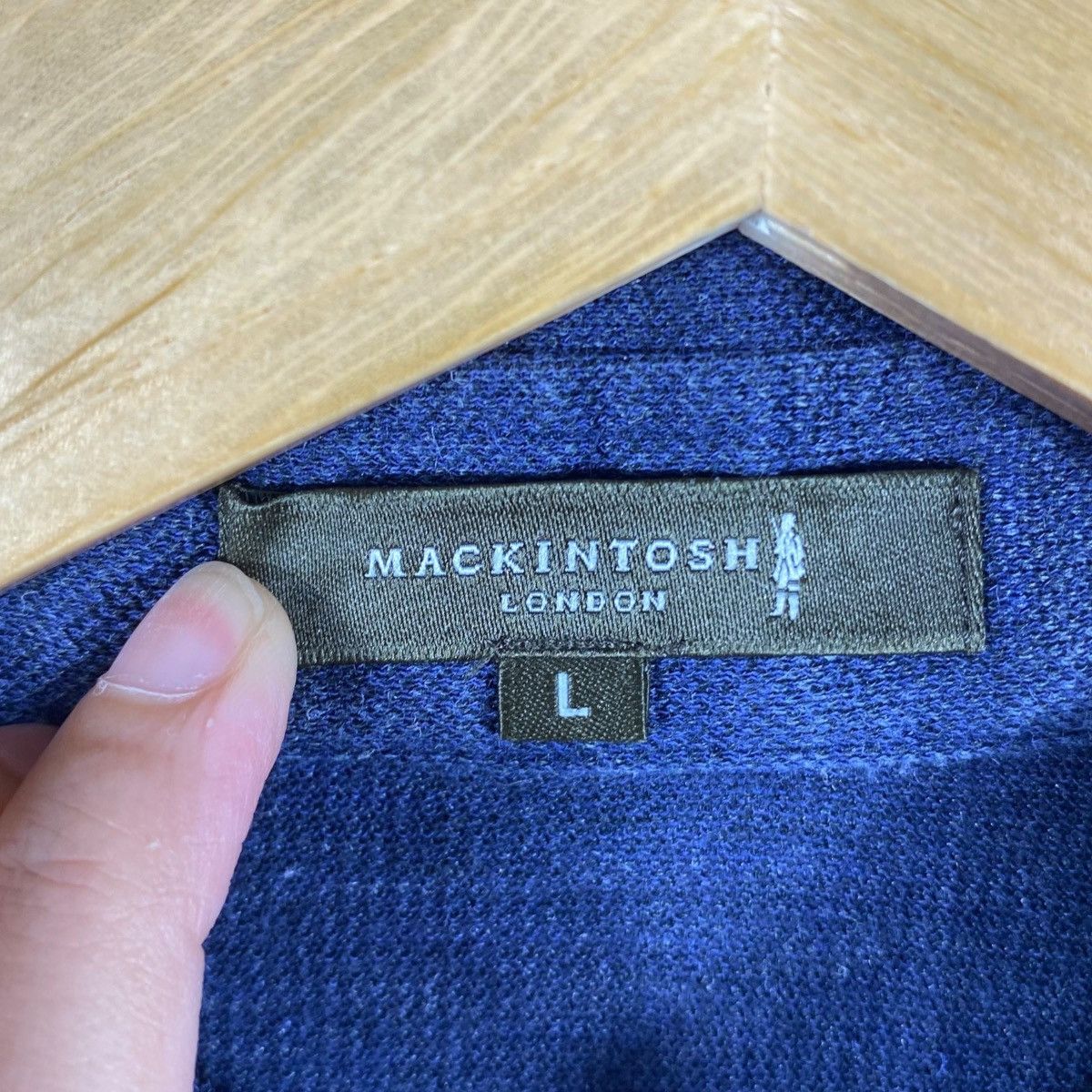 Japanese Brand × Mackintosh MACKINTOSH LONDON Indigo Pocket Polo Shirt Large Size Size US L / EU 52-54 / 3 - 6 Thumbnail