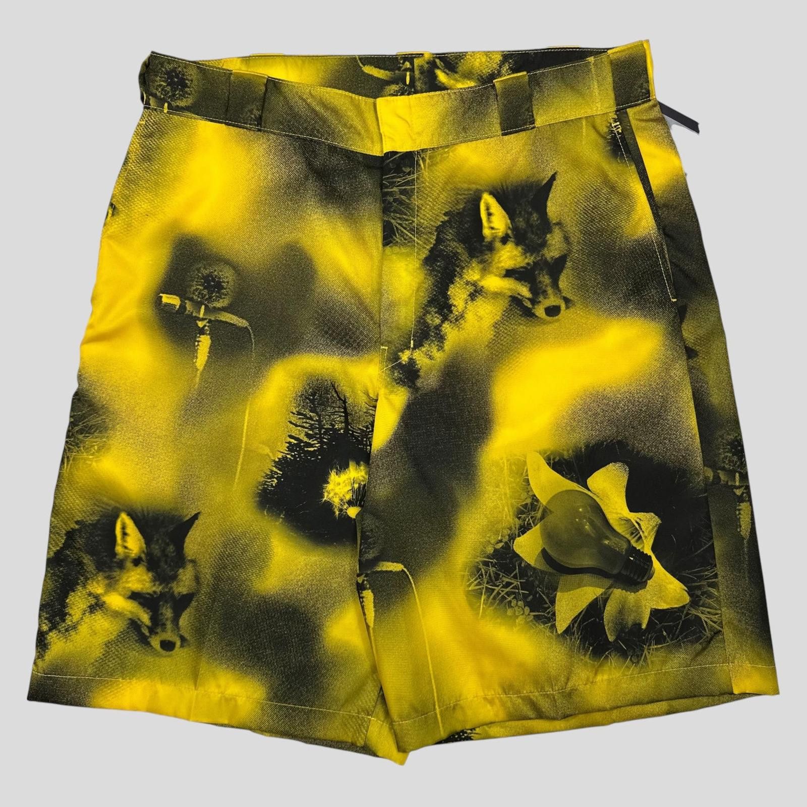 Prada Prada x Raf Simons 2022 Re-nylon Wolf Baggy Bermuda Shorts Size US 34 / EU 50 - 2 Thumbnail