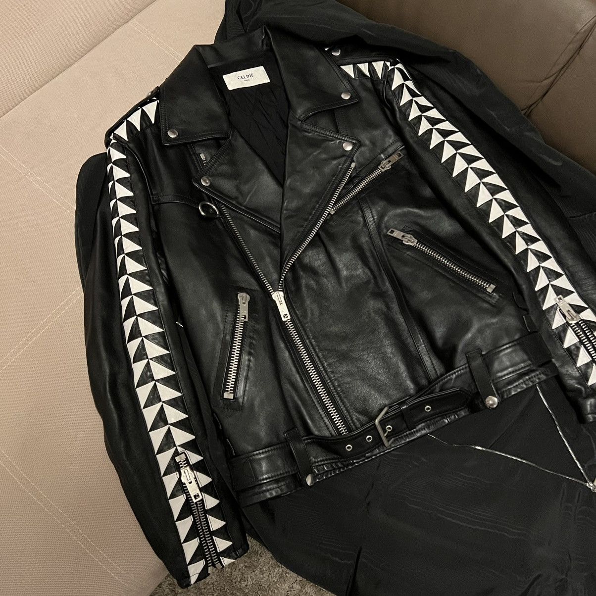 Celine Celine Leather Jacket Size US L / EU 52-54 / 3 - 4 Thumbnail