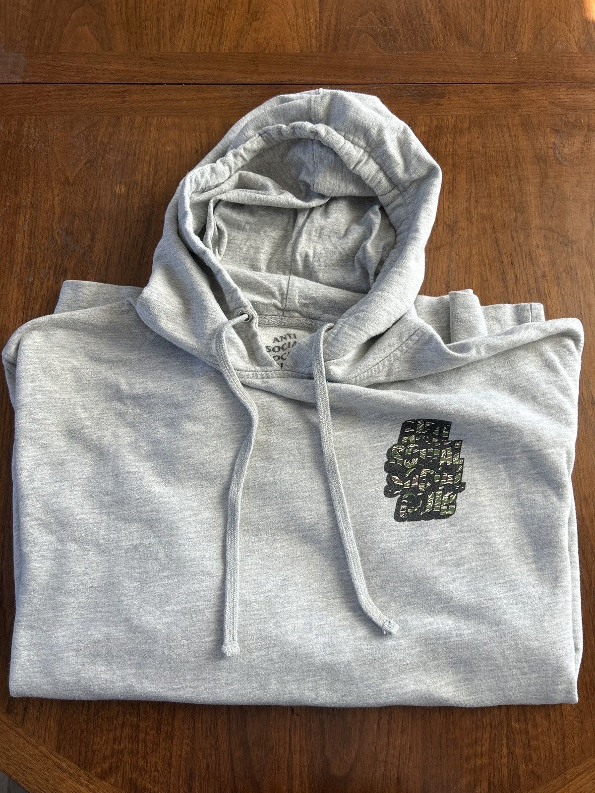 Anti Social Social Club Anti Social Social Club Tiger Camo Logo Hoodie Size US L / EU 52-54 / 3 - 1 Thumbnail