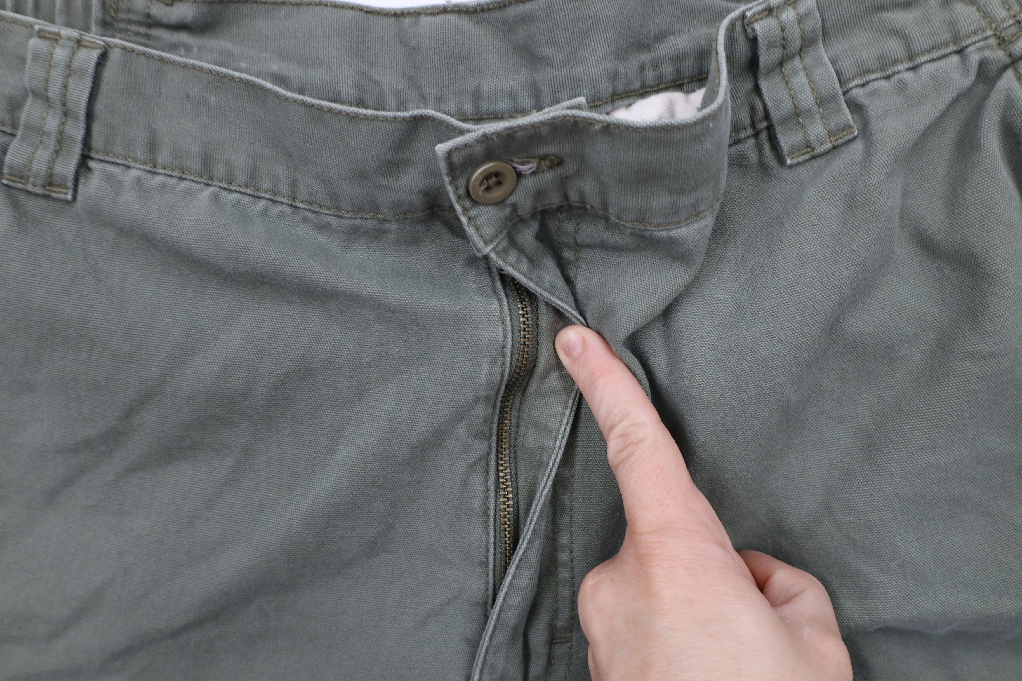 L.L. Bean × Vintage Vintage LL Bean Wide Leg Canvas Cargo Pants Green Cotton Size US 40 / EU 56 - 5 Thumbnail