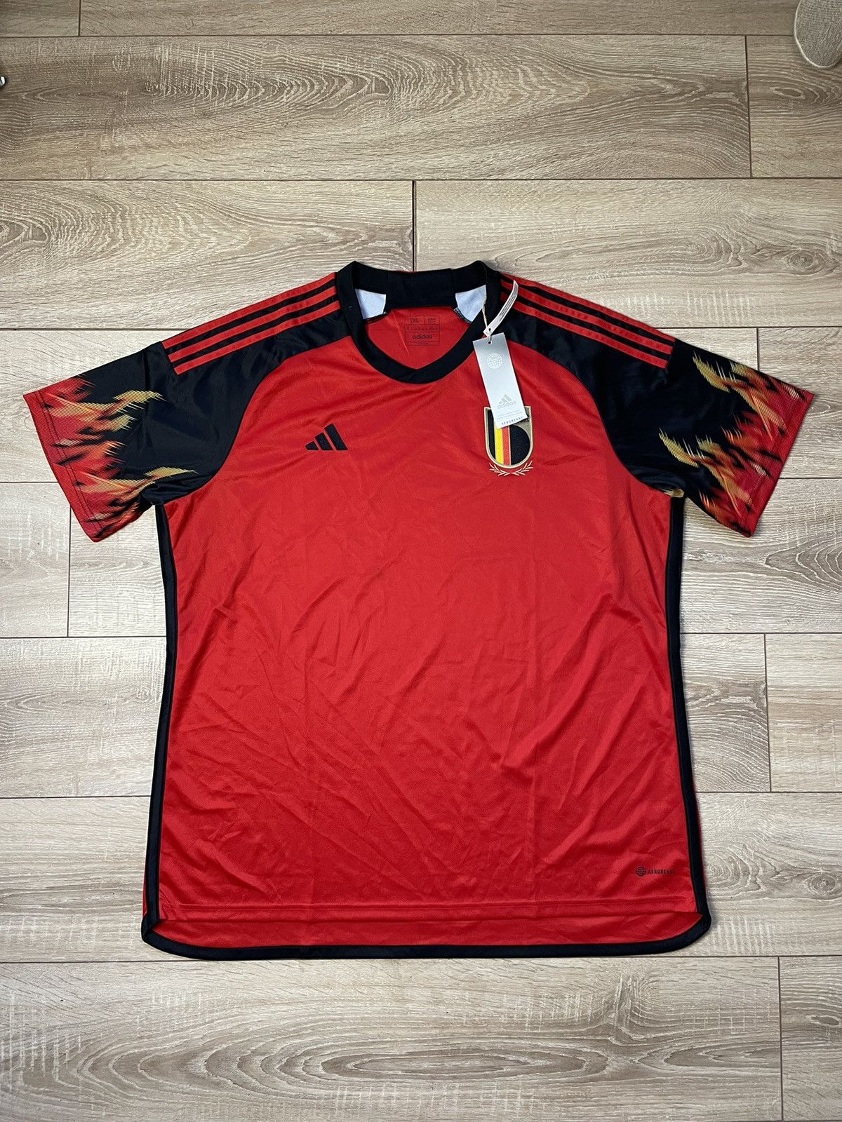 Adidas NEW Belgium 2022-23 Adidas home football jersey shirt XXL Size US XXL / EU 58 / 5 - 1 Thumbnail