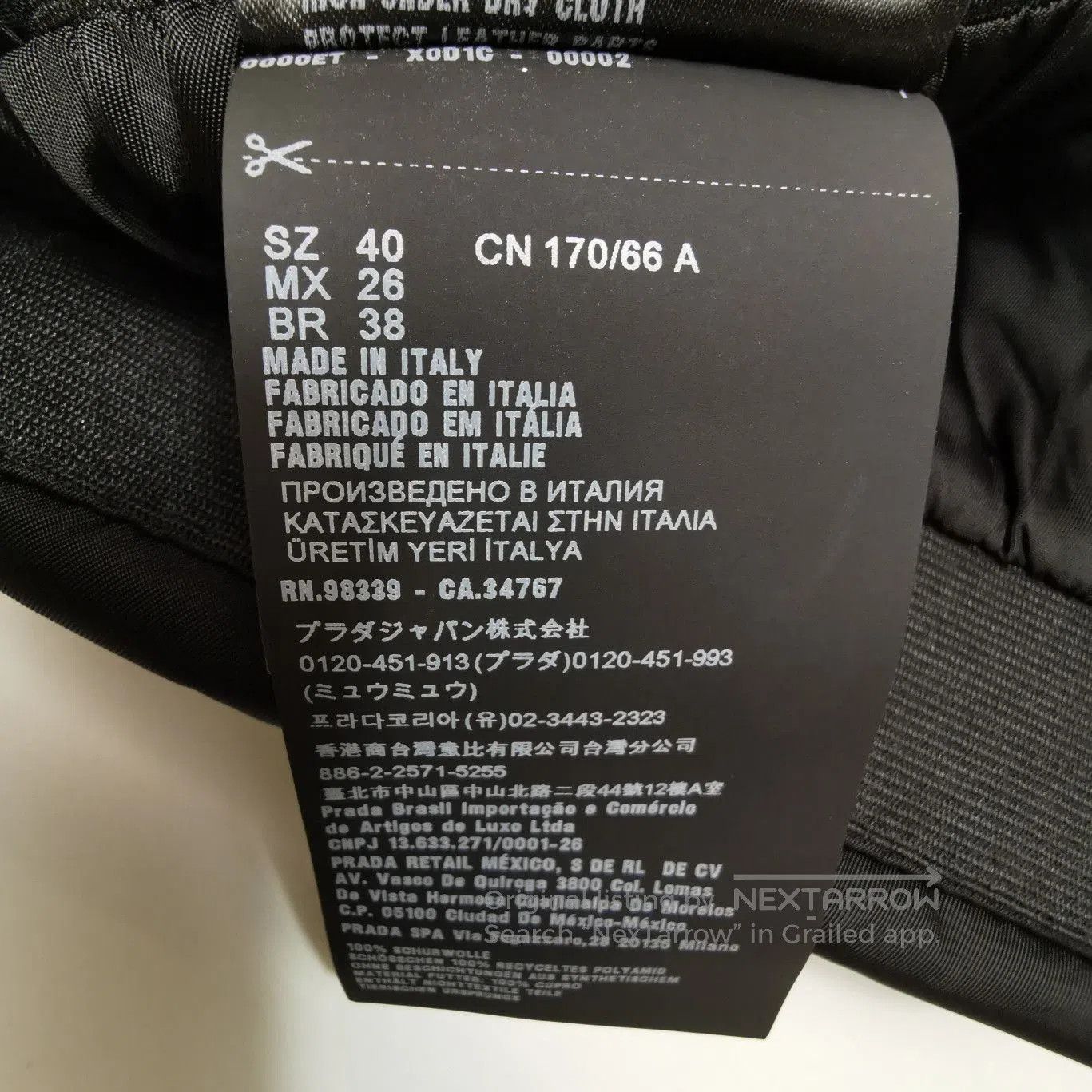 Prada Prada Wool Blend Triangle Logo Midi Skirt . Size US 40 / EU 56 - 6 Thumbnail