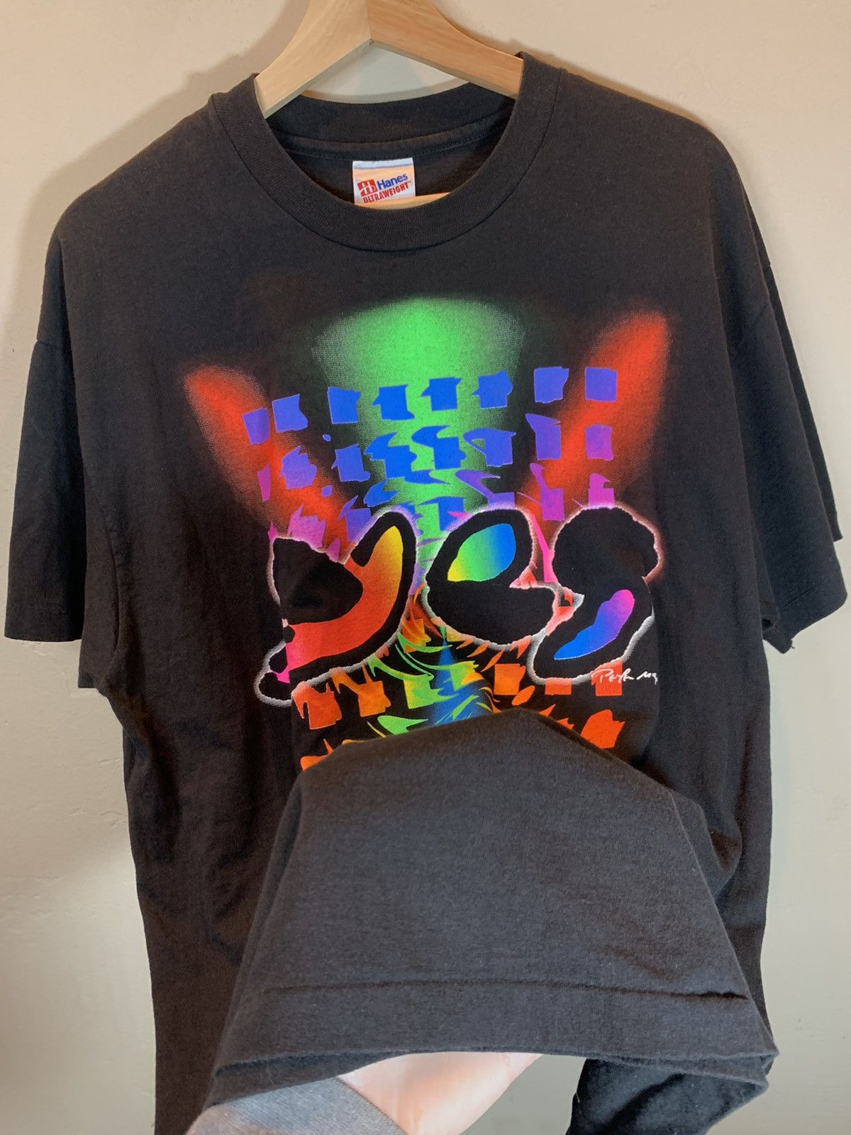 Band Tees × Vintage RARE* Vintage 1994 Yes x Peter Max Talk World Tour Art Shirt Size US XL / EU 56 / 4 - 7 Thumbnail