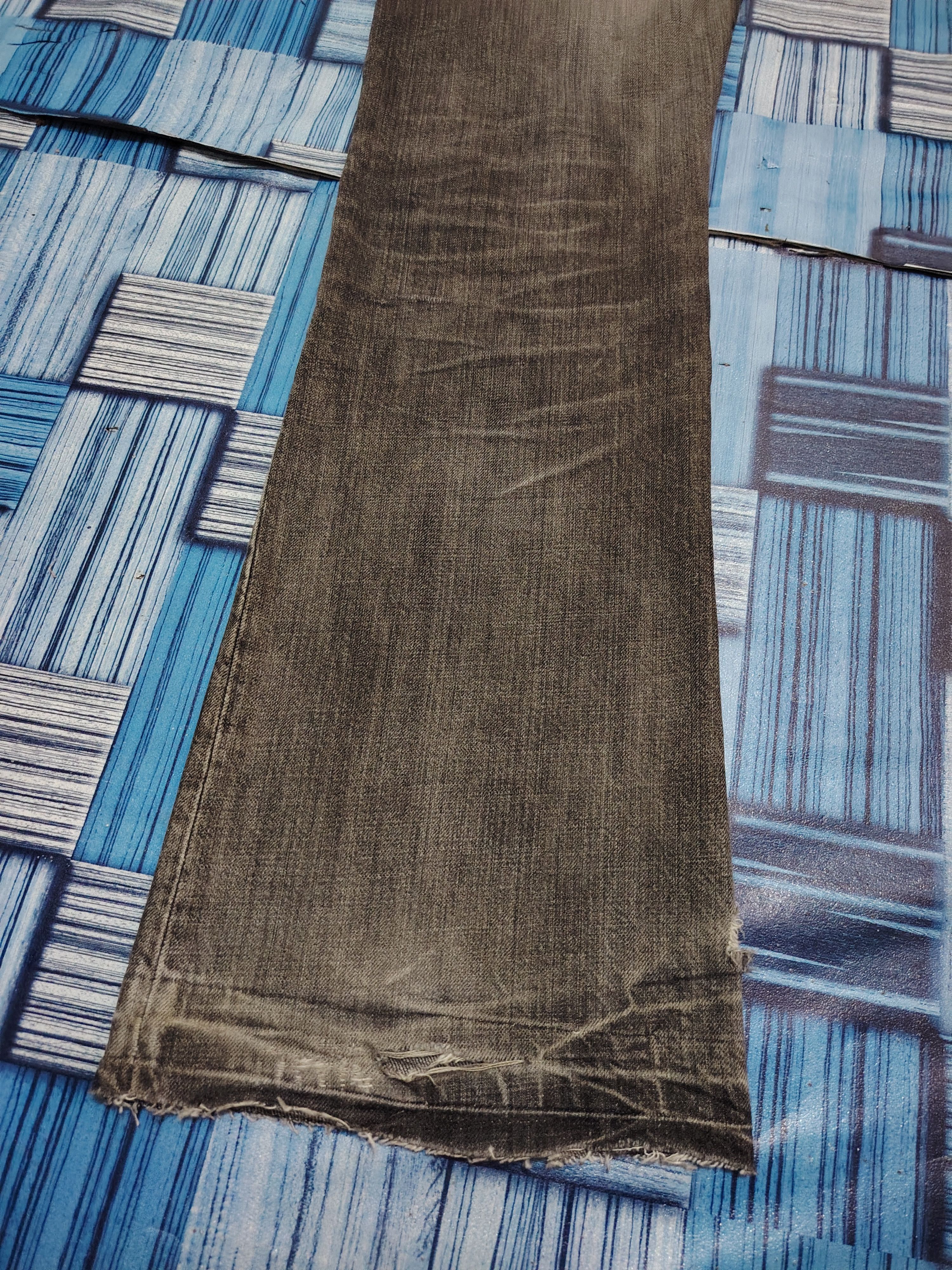 Who Decides War Japan Tete Homme Grunge style Distressed denim Flared Jeans Size US 30 / EU 46 - 16 Thumbnail