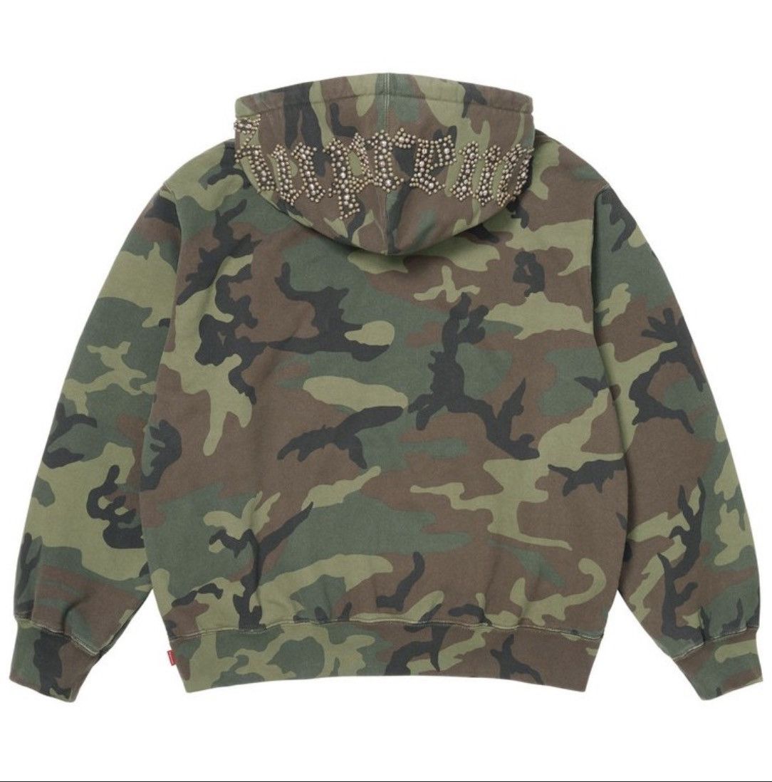 Supreme Supreme Overdyed Studded Hooded Sweatshirt XL Size US XL / EU 56 / 4 - 1 Thumbnail