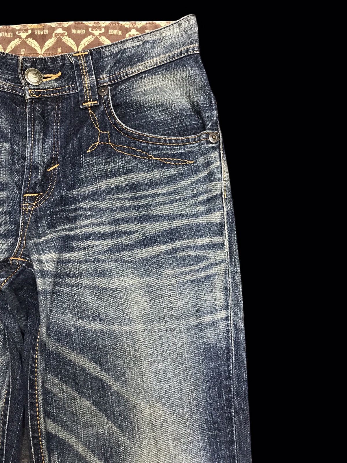 Edwin 💥FLARE💥ARCHIVAL EDWIN WESTRNER SICK FADED FLARE DENIM F391 Size US 30 / EU 46 - 3 Thumbnail