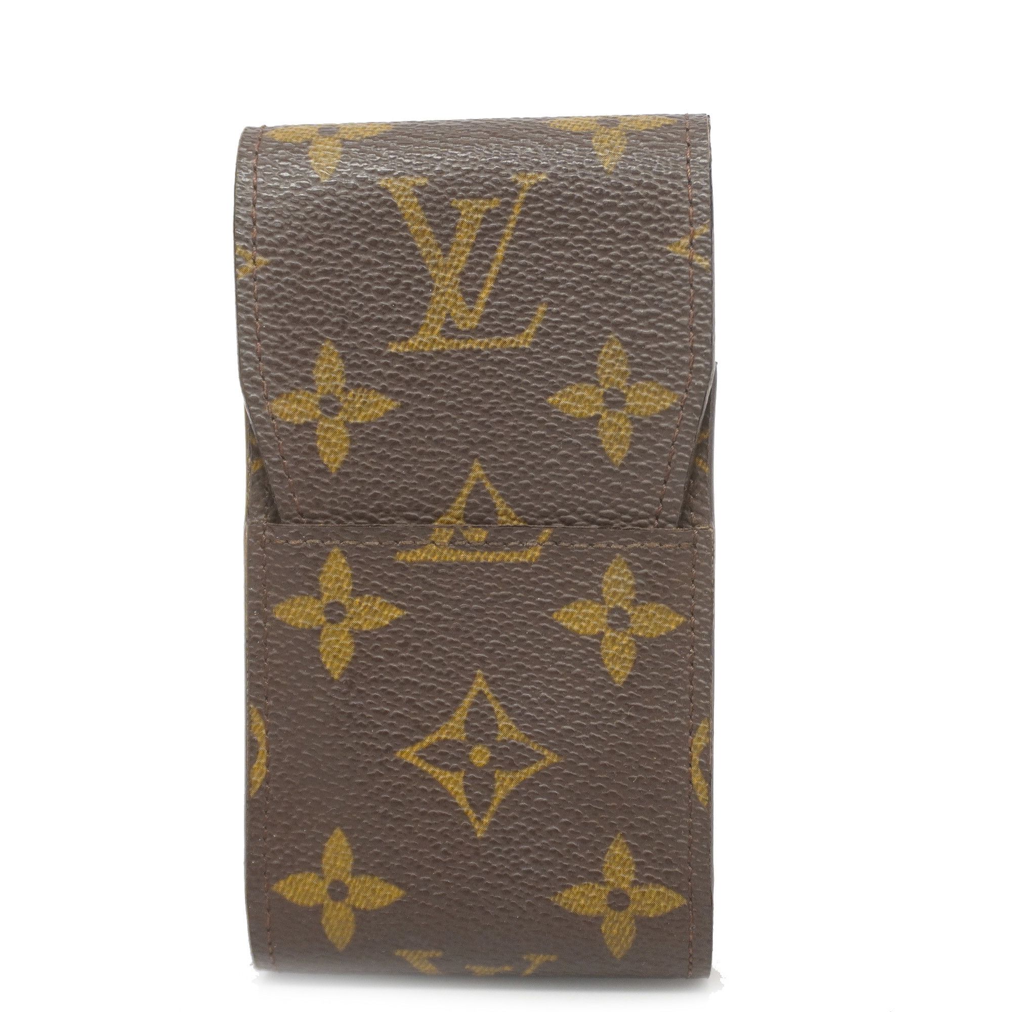 LOUIS VUITTON Shoulder Strap XL J02331 Monogram Canvas Leather Brown Black  Gold Hardware Replacement Vuitton