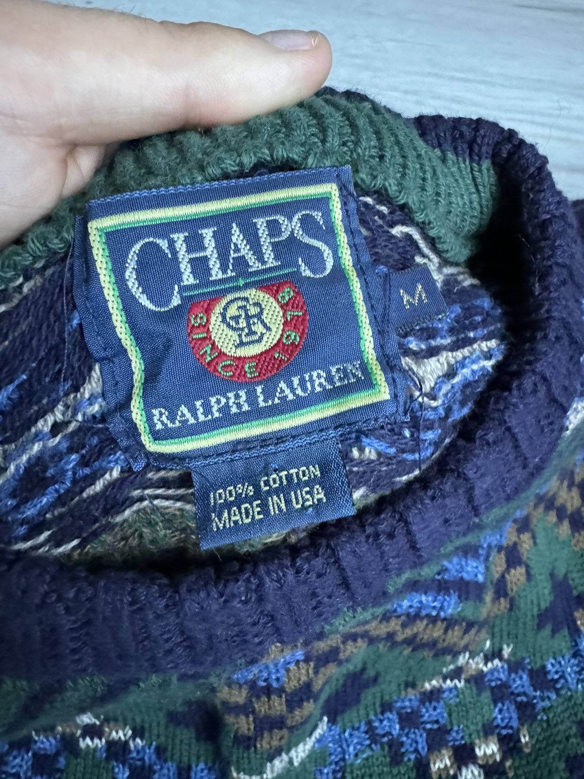 Chaps Ralph Lauren × Polo Ralph Lauren Vintage crewneck Chaps Polo Ralph Lauren knit sweater 90’s Size US M / EU 48-50 / 2 - 5 Thumbnail