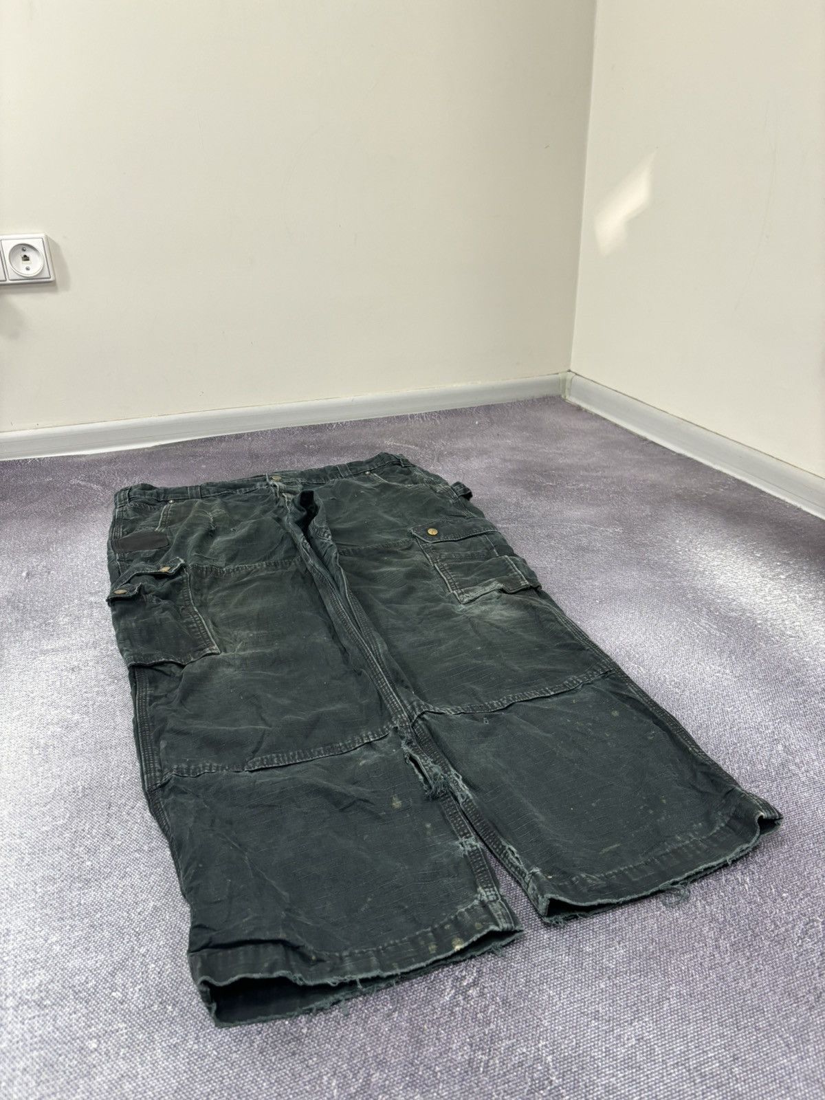 Carhartt Vintage Carhartt USA Dark Green Work Hype Baggy Cargo Pants Size US 40 / EU 56 - 12 Thumbnail