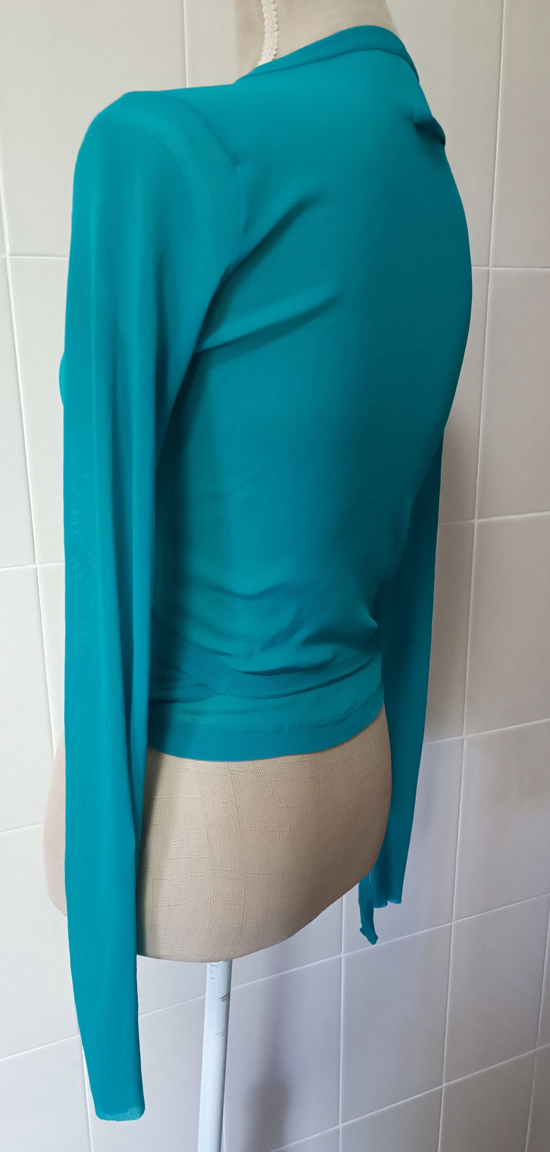 Jean Paul Gaultier 90's - Turquoise mesh cache coeur / top Size L / US 10 / IT 46 - 16 Thumbnail