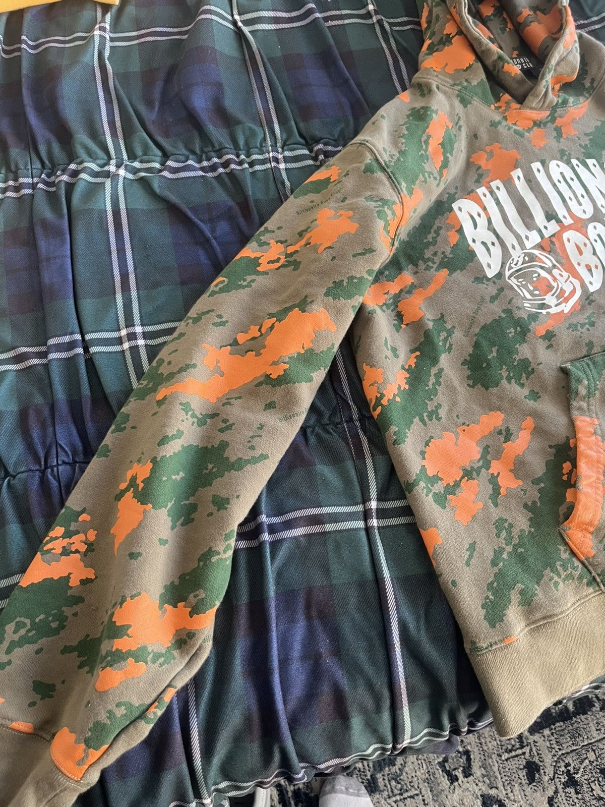 Billionaire Boys Club Billionaire Boys Camo Print Logo Hoodie Green Size US L / EU 52-54 / 3 - 2 Thumbnail