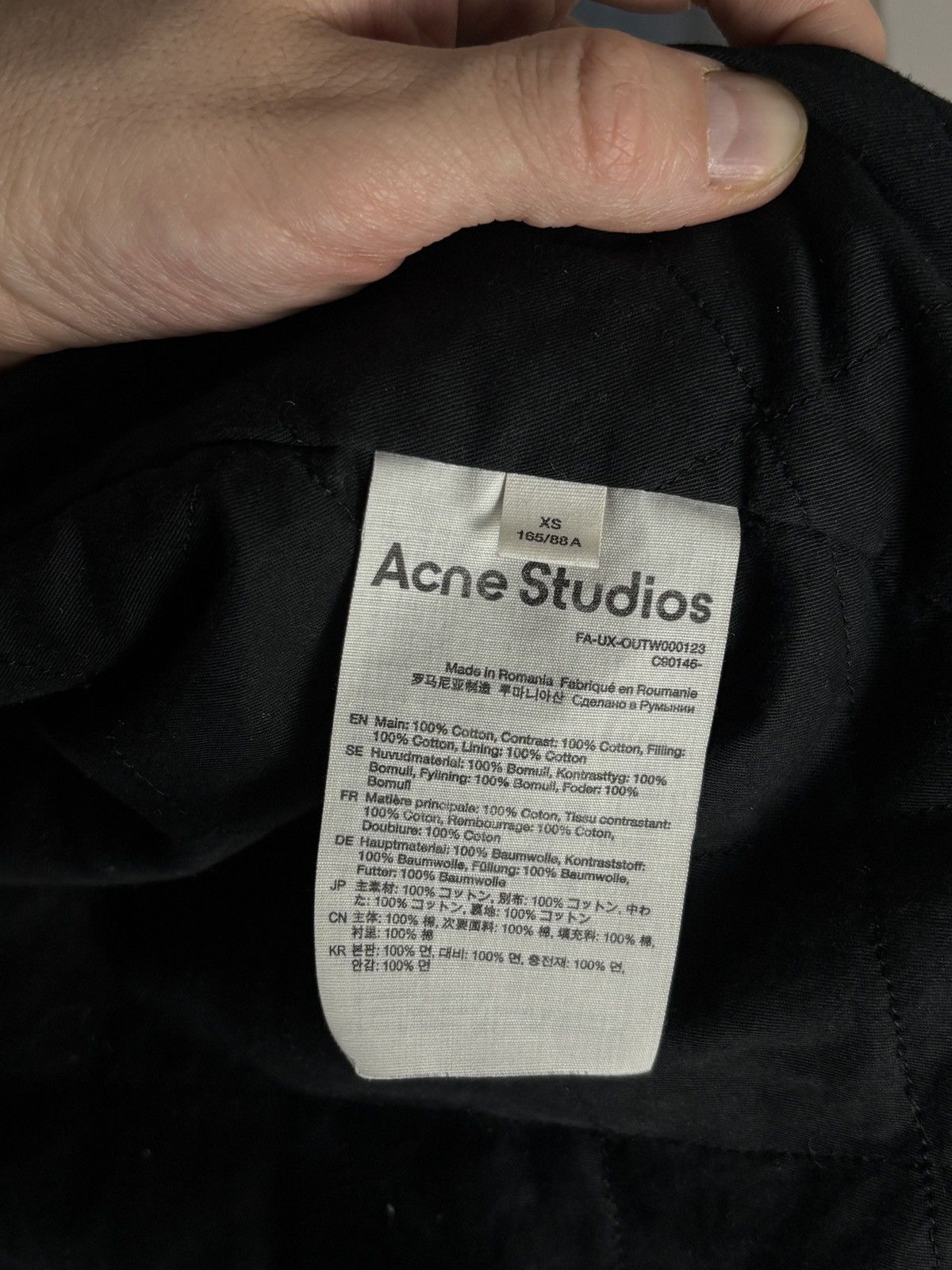 Acne Studios Acne Studios Oversized Checked Hooded Jacket Face Logo Size US XS / EU 42 / 0 - 10 Thumbnail