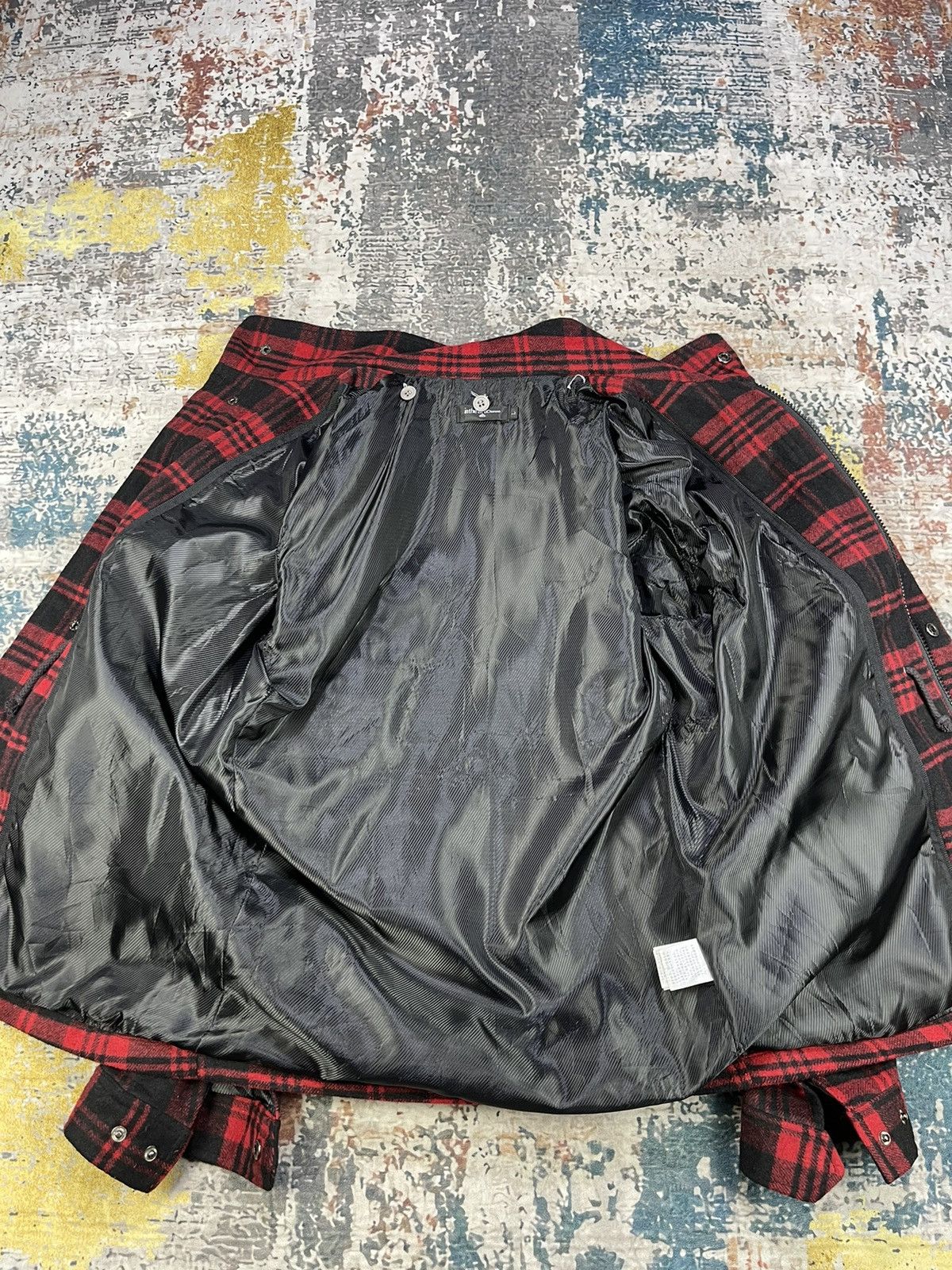 In The Attic In The Attic Red Tartan Spiked Punk Jacket Size US S / EU 44-46 / 1 - 10 Thumbnail