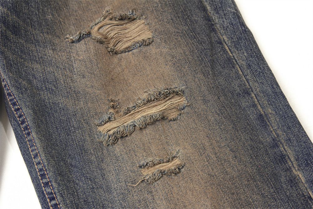 Japanese Brand × Jean Washed Dirty Distressed beggar jeans trousers y2k Size US 30 / EU 46 - 6 Thumbnail