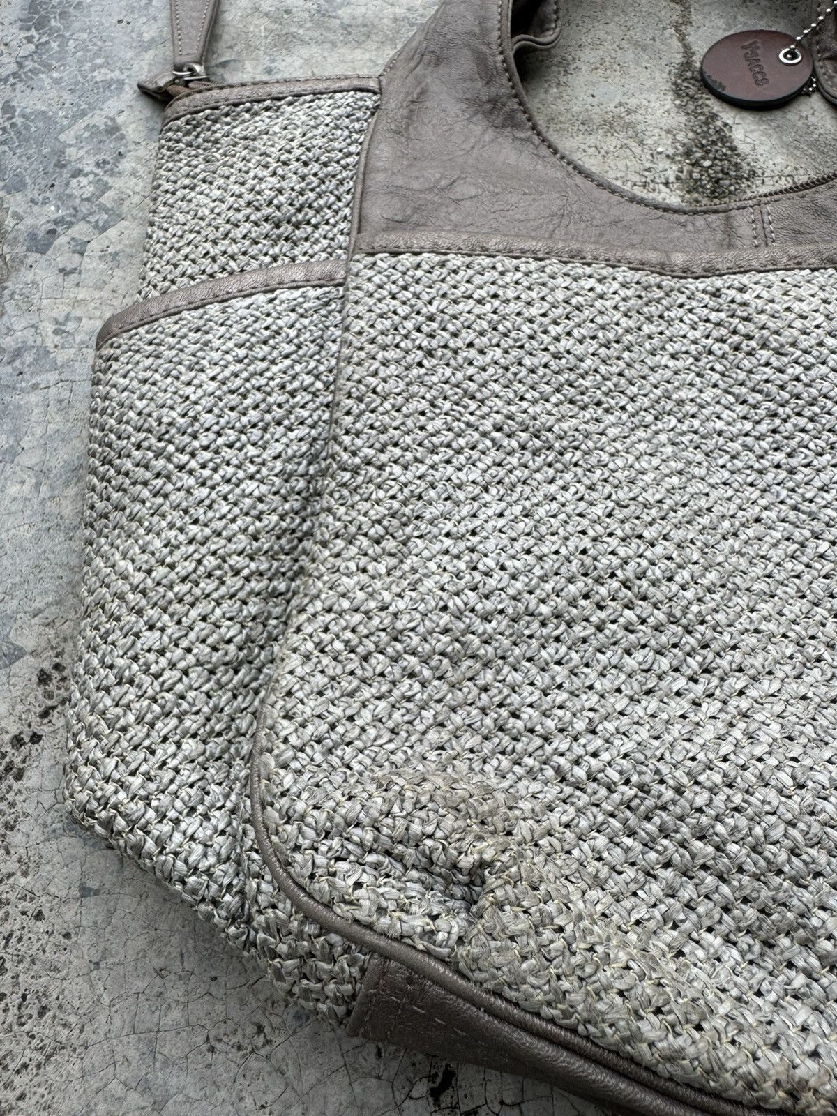 Y's × Y's for Men × Yohji Yamamoto Y’saccs Woven Straw By Yohji Yamamoto handbag Size ONE SIZE - 3 Thumbnail