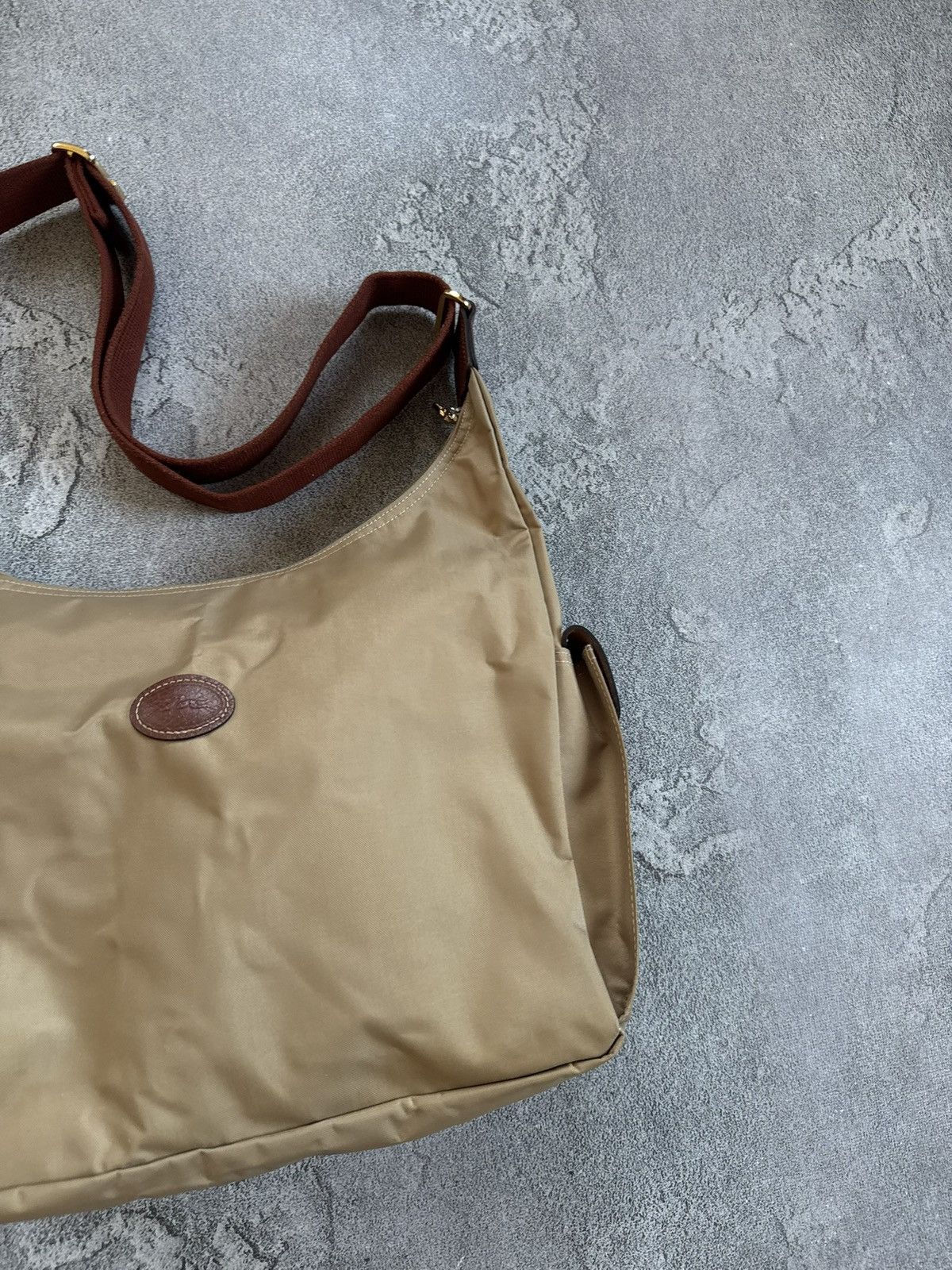 Longchamp Longchamp retro big shoulder baguette bag 💼 beige luxury Size ONE SIZE - 3 Thumbnail
