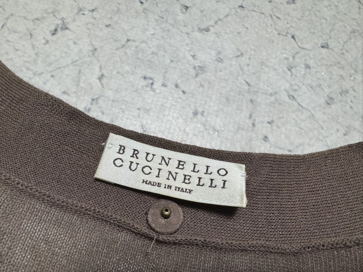 Brunello Cucinelli Brunello Cucinelli Layered Set Cashmere Cardigan & Silk Size S / US 4 / IT 40 - 13 Thumbnail