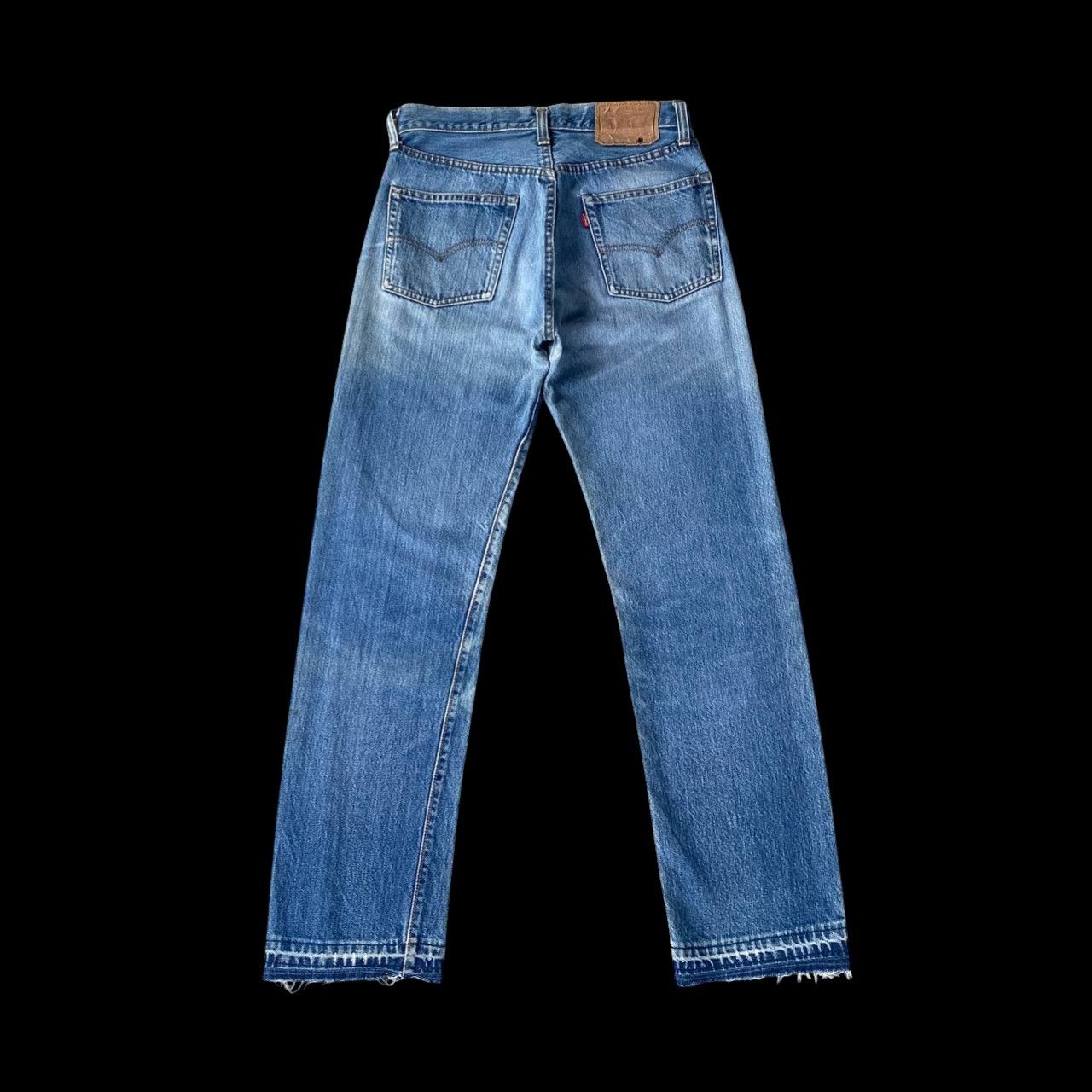 Levi's Vintage Clothing Rare 1970s Levi’s 501 Redline Selvedge Release Hem Button 6 Size US 28 / EU 44 - 17 Thumbnail