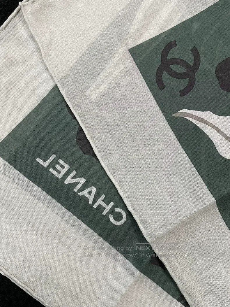 Chanel Chanel 23A printed beach towel scarf Size ONE SIZE - 5 Thumbnail