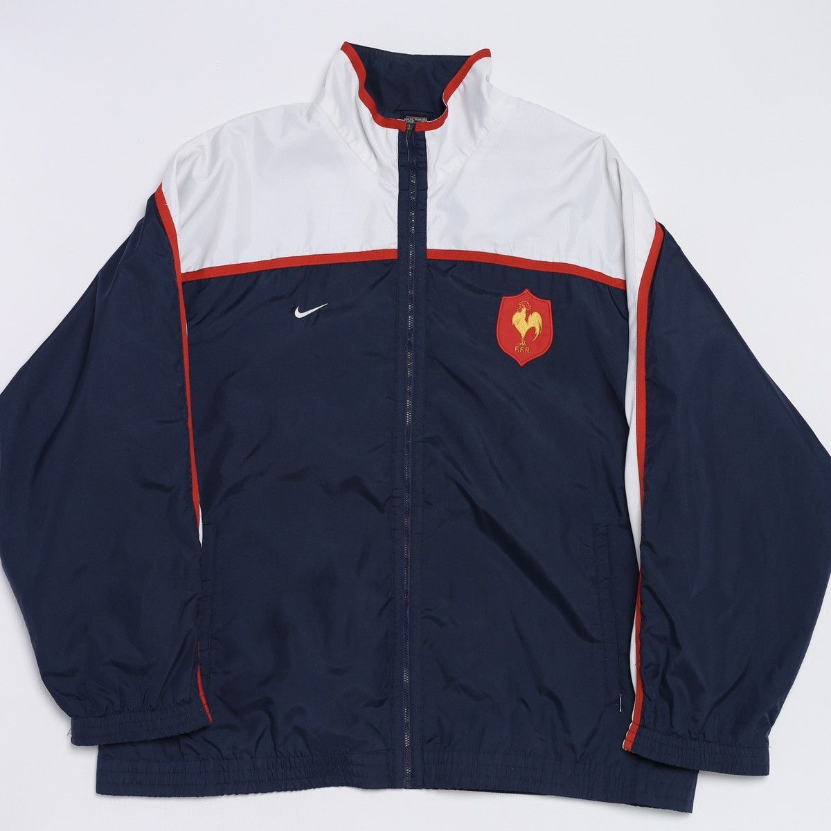 Nike Nike Vintage France Team Soccer Football Jacket Track Top Size US XL / EU 56 / 4 - 3 Thumbnail