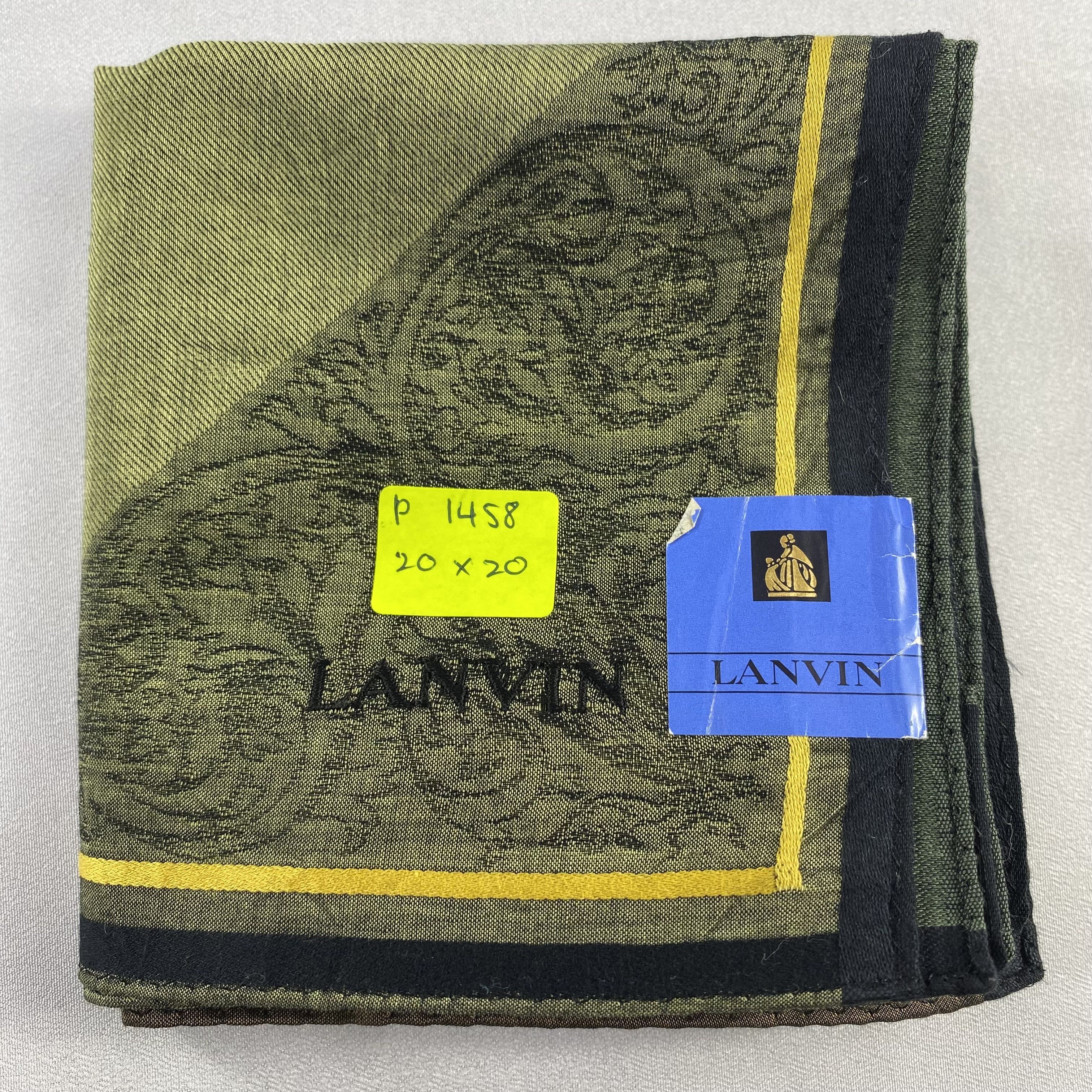 Lanvin × Vintage Lanvin Handkerchief / Neckerchief / Bandana-P1458 Size ONE SIZE - 5 Thumbnail