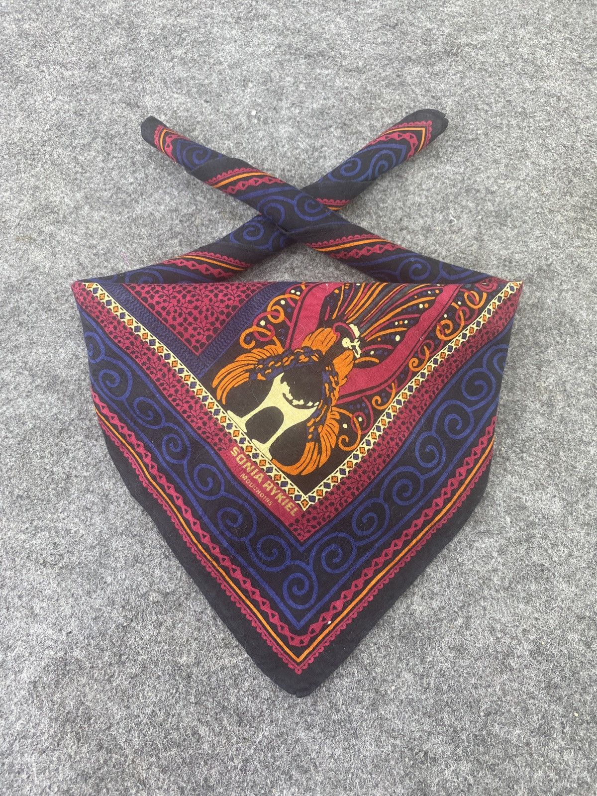 Designer SONIA RYKIEL Handkerchief Nice Striped Pocket Square-B052 Size ONE SIZE - 2 Thumbnail
