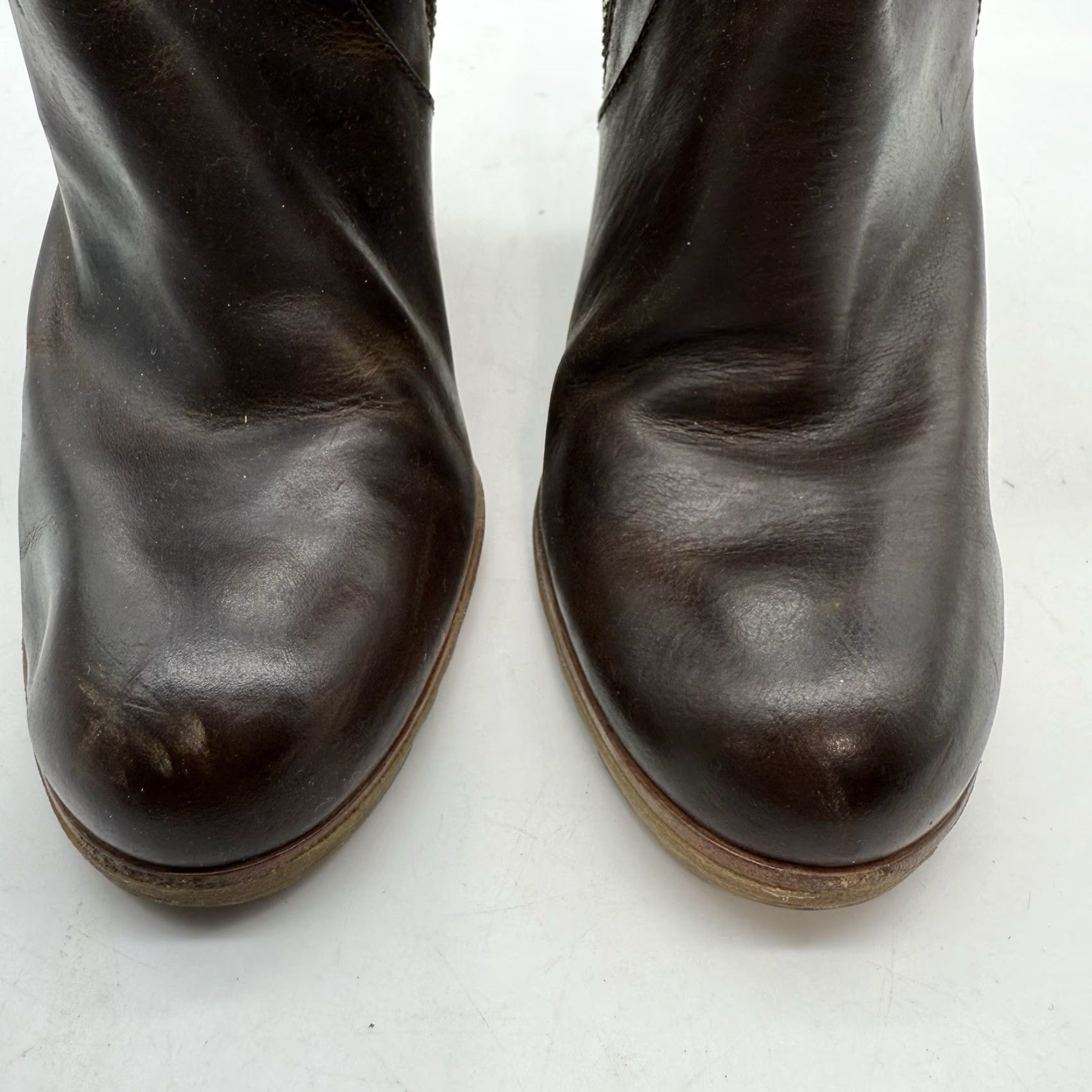 Michael Kors Michael Kors Leather High Heel Women 8.5 M Brown Booties Buckle Sherpa Zip Side Boots Womens 8.5 Brown Leather Heels Size US 9 / IT 39 - 5 Thumbnail