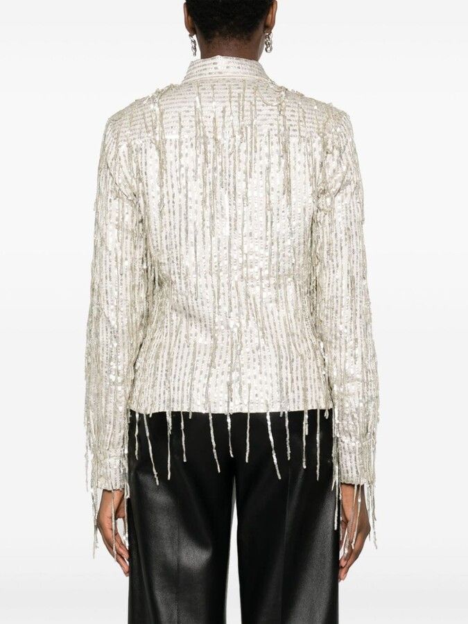 Amiri o1y0425 Shirt in Beige Size XS / US 0-2 / IT 36-38 - 4 Thumbnail