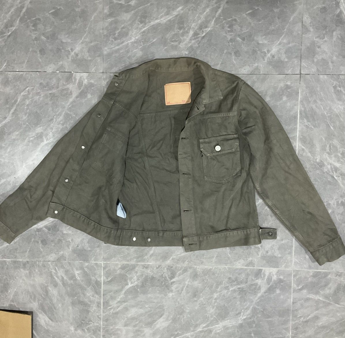 Japanese Brand Green Denim Jacket Size S / US 4 / IT 40 - 4 Thumbnail