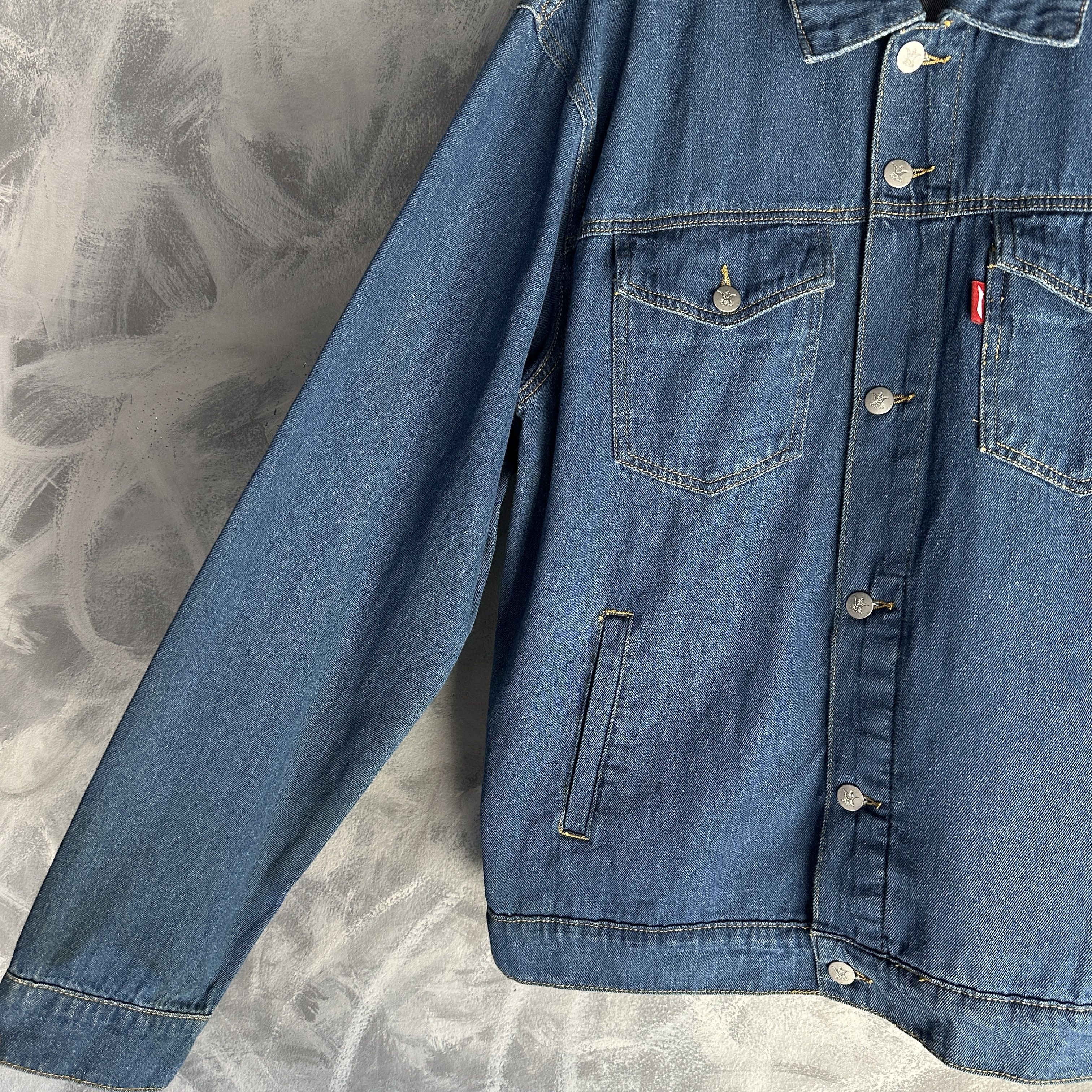 Budweiser Budweiser Bud King of Beers Denim Jacket Mens XL Blue NWT Size US XL / EU 56 / 4 - 3 Thumbnail