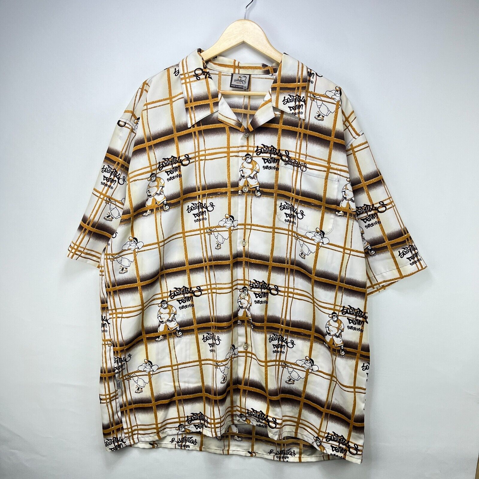 Southpole × Vintage Vintage Y2K South Pole Baggy Button Shirt Hip Hop 2XL Skater Size US XL / EU 56 / 4 - 1 Thumbnail