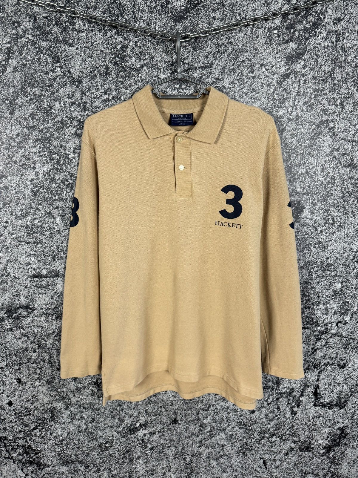 Hackett Hackett London 3 Long Sleeve Polo Shirt All Cotton Size M Size US M / EU 48-50 / 2 - 1 Thumbnail