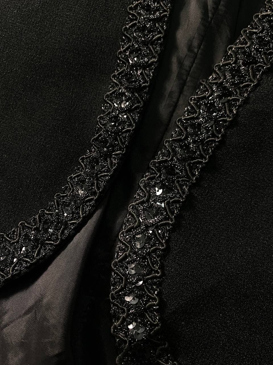Givenchy × Vintage Rare Givenchy Hi Formal Jacket Cropped Beaded Bolero Style Size XL / US 12-14 / IT 48-50 - 5 Thumbnail