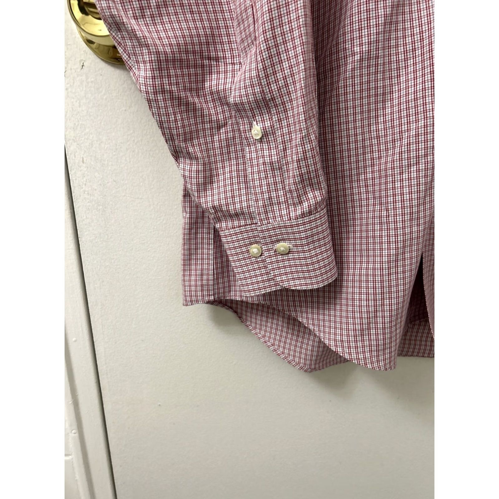 Brooks Brothers VINTAGE Brooks Brothers Original Polo Shirt Mens 15 2/3 Red Plaid Regent L/S Button-Up Shirt Reg/Regular Knit Cotton Bre atable Pockets Casual Size US M / EU 48-50 / 2 - 7 Thumbnail