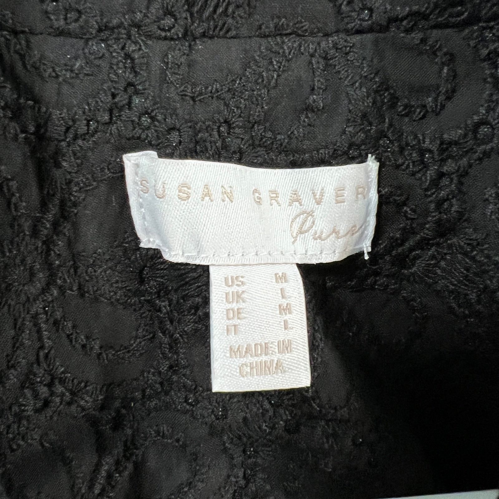 Other Susan Graver PURE Cotton Eyelet Shawl Size M / US 6-8 / IT 42-44 - 8 Thumbnail