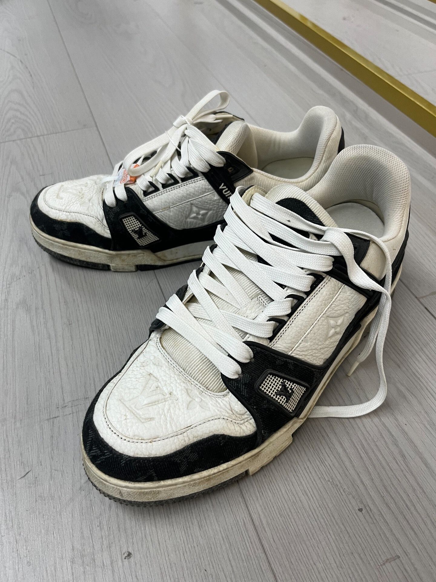 Louis Vuitton LV Trainer Black White Panda Sneakers Size US 7.5 / EU 40-41 - 1 Thumbnail