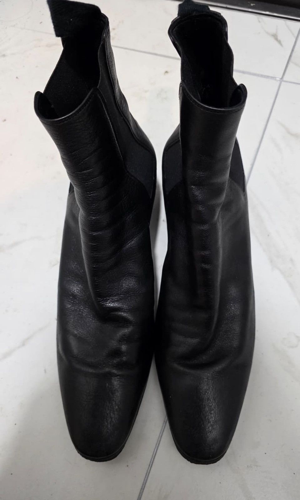 Saint Laurent Paris Vassili Leather Ankle Boots Size US 9 / EU 42 - 2 Thumbnail