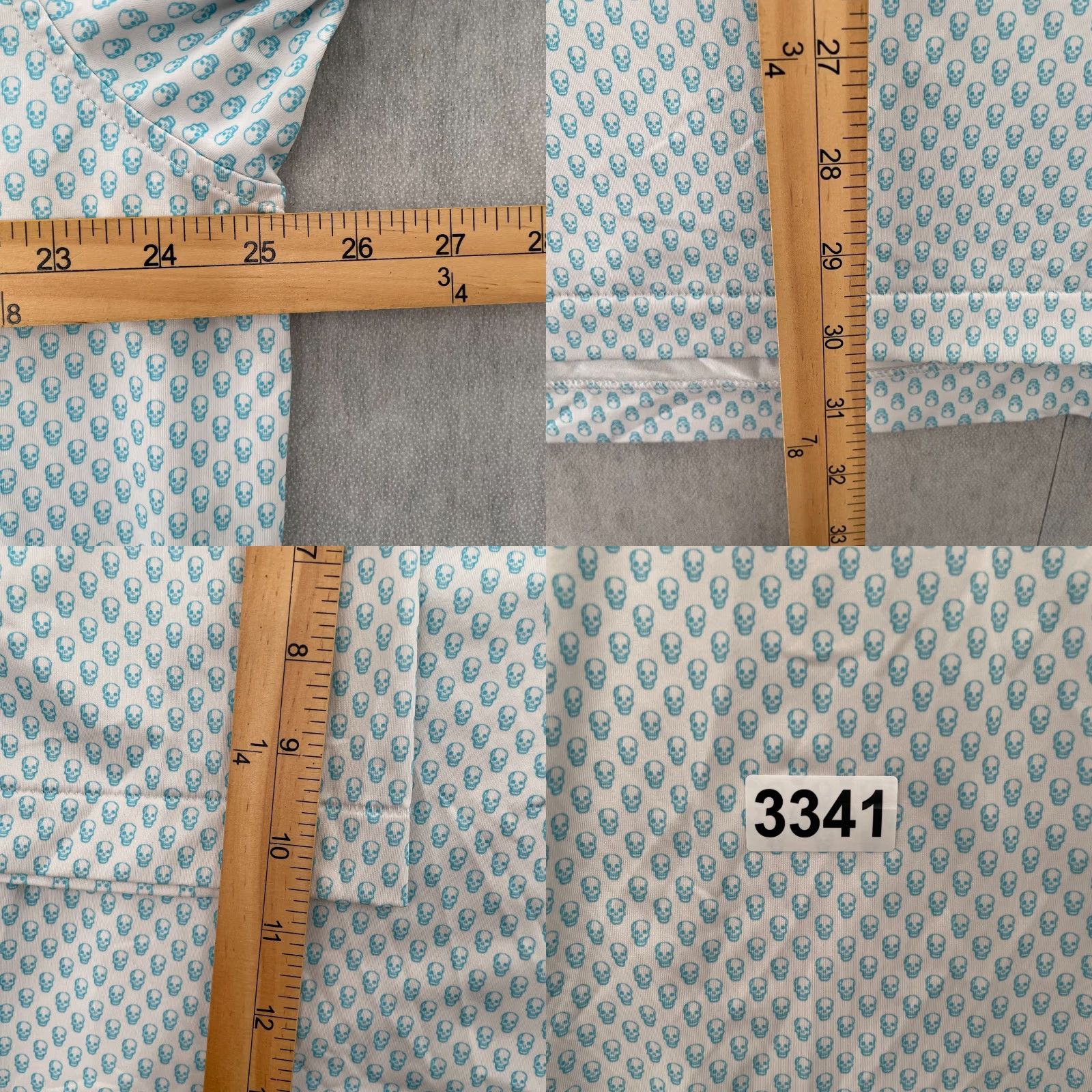 Peter Millar Peter Millar Shirt Adult XL White Polo All Over Print Skulls Bali Hai Resort Men Size US XL / EU 56 / 4 - 8 Thumbnail