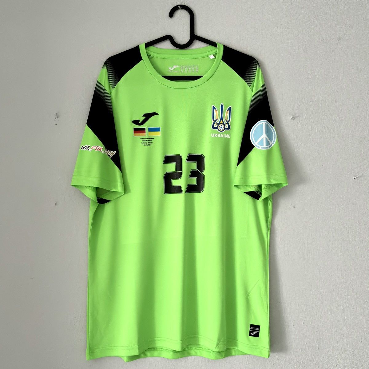 Joma 2023 2024 GAME ISSUE Ukraine National Lunin Soccer Jersey XL Size US XL / EU 56 / 4 - 2 Thumbnail