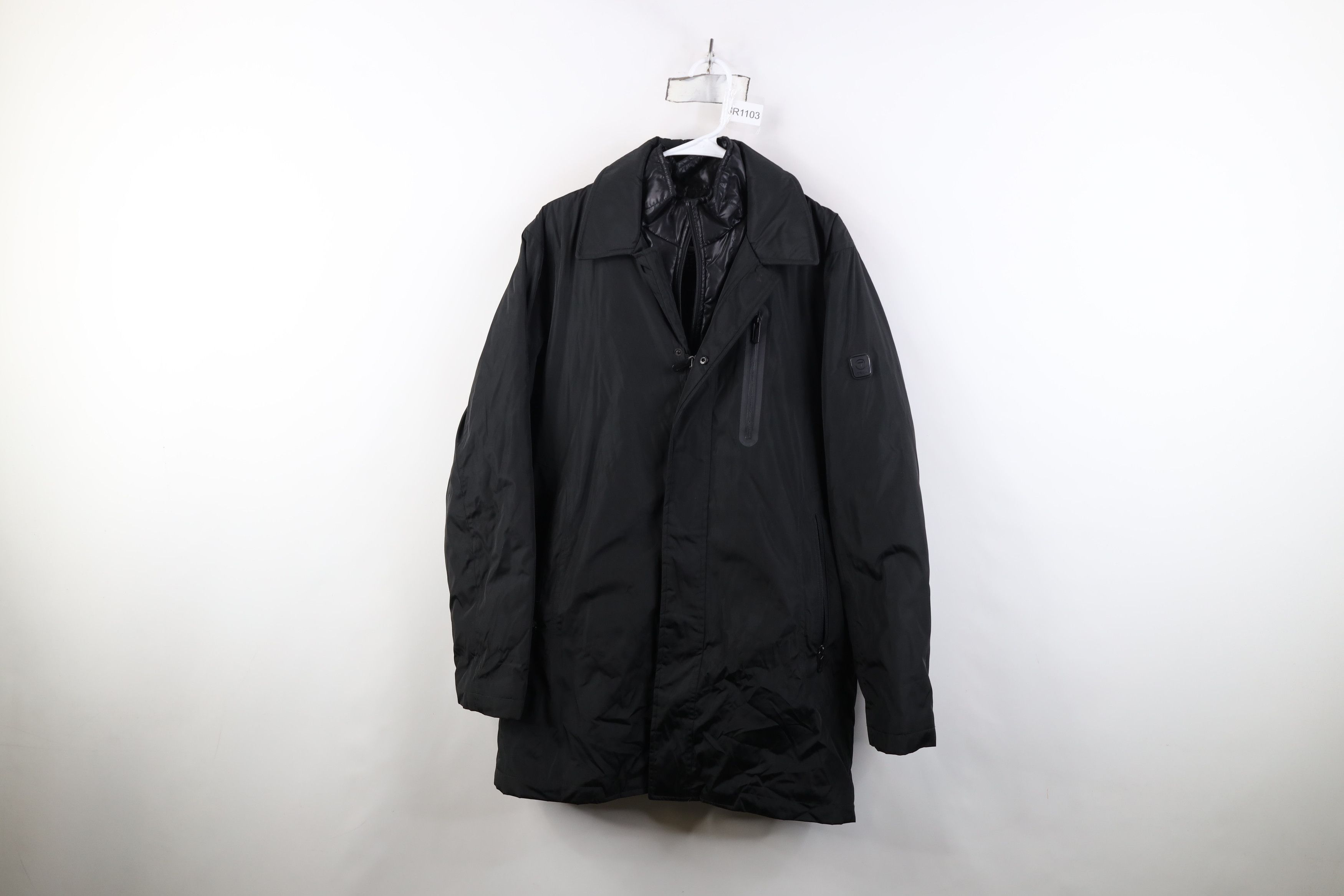 Tumi Tumi Quilted Bib Commuter Full Zip Coat Jacket Black Size US S / EU 44-46 / 1 - 1 Thumbnail