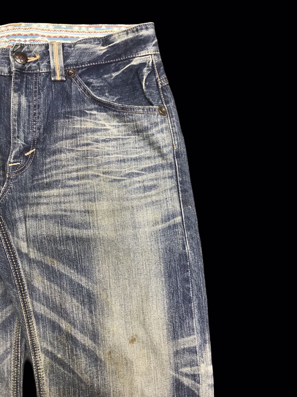 Edwin 💥BAGGY💥EDWIN 444XV Stone Wash Fades Denim F157 Size US 36 / EU 52 - 2 Thumbnail