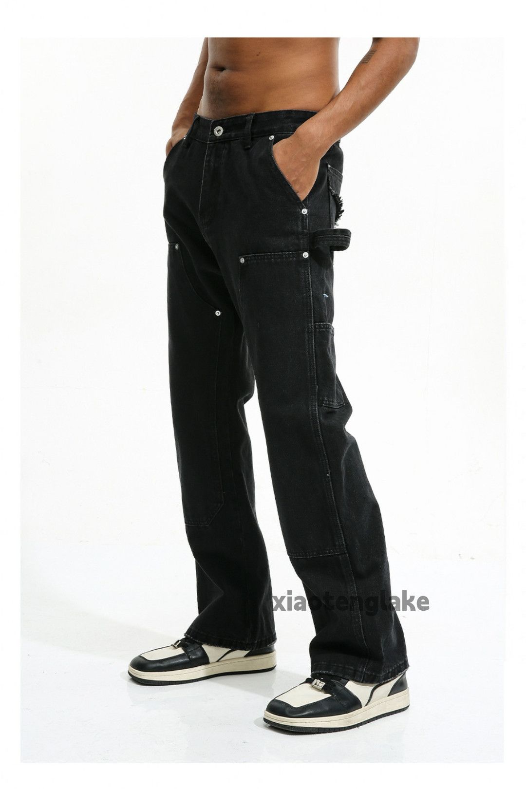 Designer × Japanese Brand × Vintage utility carpenter workwear skate hiphop cargo pants Size US 32 / EU 48 - 8 Thumbnail