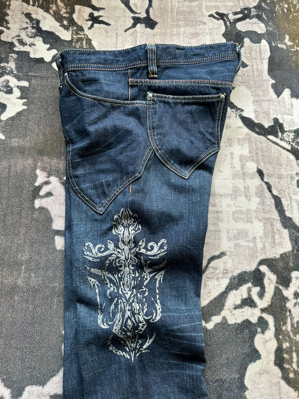 Japanese Brand Y2K NCFM indigo denim Size US 35 - 6 Thumbnail