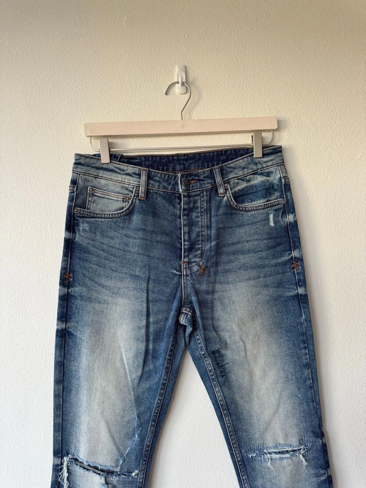 Ksubi new Ksubi mens denim jean chitch 32 blue back flag tag Size US 32 / EU 48 - 2 Thumbnail